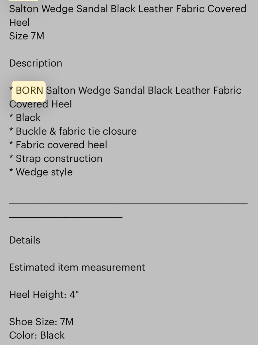 Born Salton Floral Wedge Sandals with changeable ankle straps - Picture 9 of 10